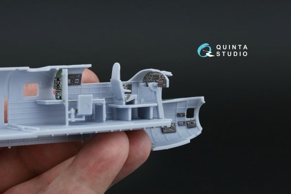 Quinta Studio QD72156 Avro Lancaster B.II 3D-Printed coloured Interior on decal paper (Airfix) 1/72