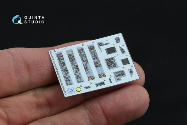 Quinta Studio QD+48438 Su-25SM/SM3 3D-Printed coloured Interior on decal paper (Zvezda/Quinta Models/Arma Models) 1/48