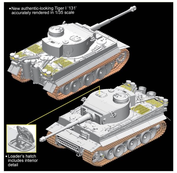 Dragon 6820 Tiger I 131 s.Pz.Abt.504 Tunisia