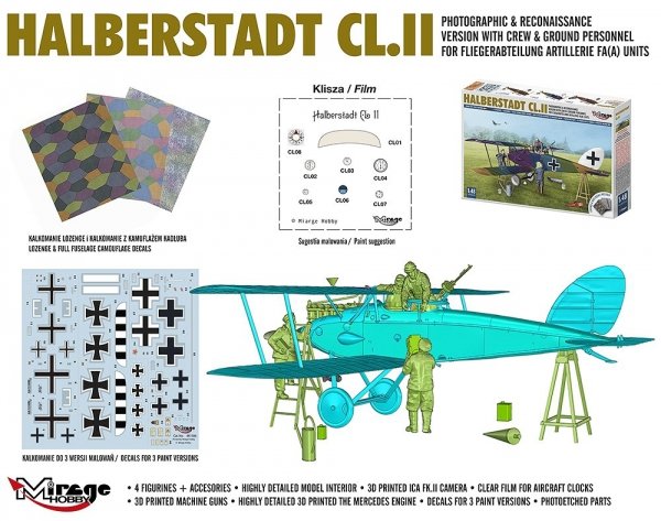 Mirage Hobby 480005 Halberstadt CL.II 1/48