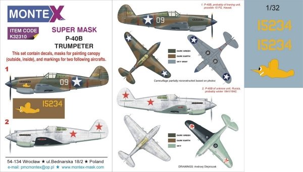 Montex K32310 P-40B 1/32