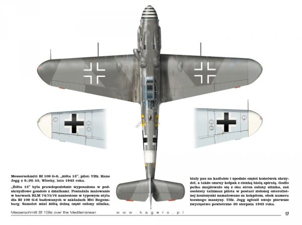 Kagero 15034 Messerschmitt Bf 109s over the Mediterranean Part I (kalkomania/decals) EN/PL