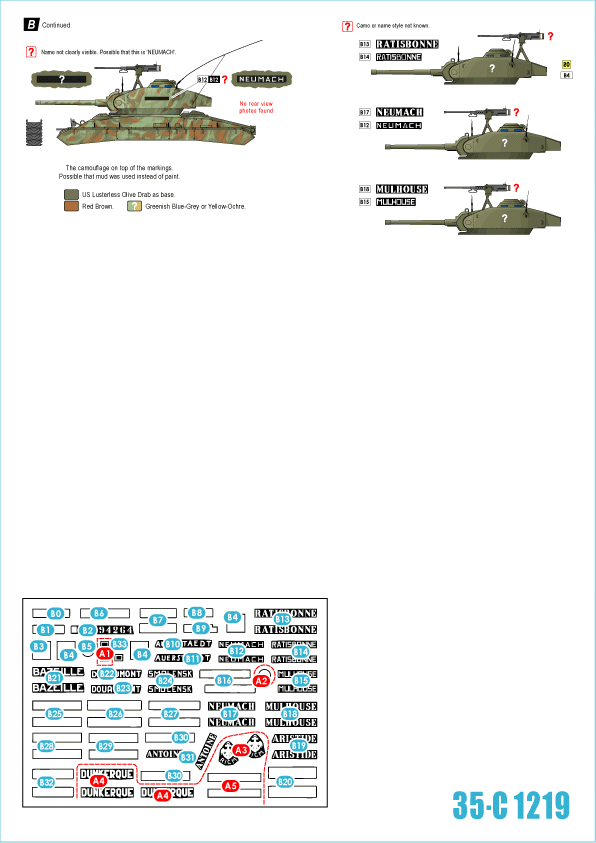Star Decals 35-C1219 Indochine 4. M24 Chaffee / Bison 1/35
