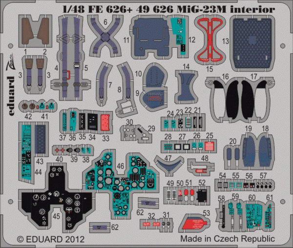 Eduard 49626 MiG-23M S. A. 1/48 TRUMPETER