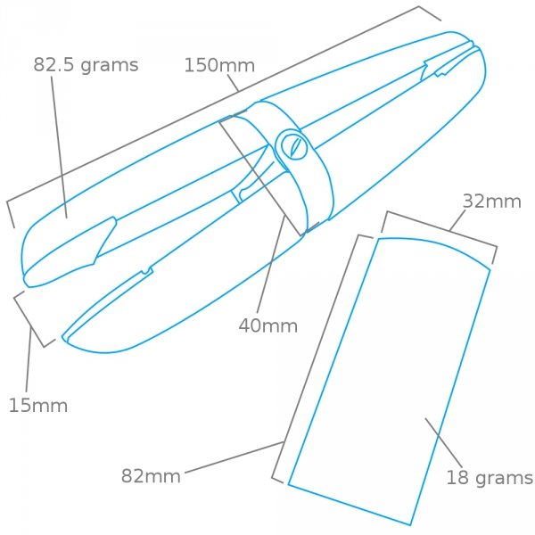 Modelcraft PCL8025 Non-Mar Wedge Clamp