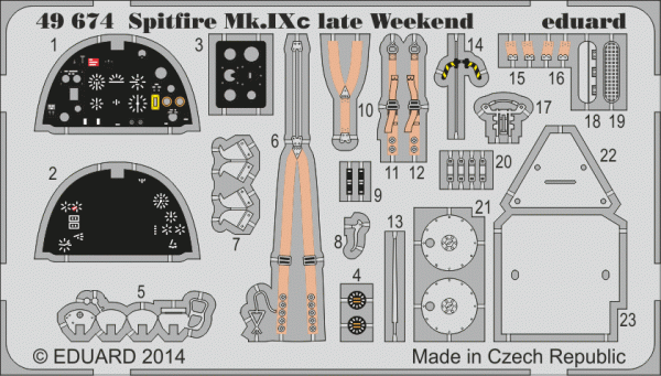 Eduard 49674 Spitfire MK. IXc late Weekend 1/48 EDUARD