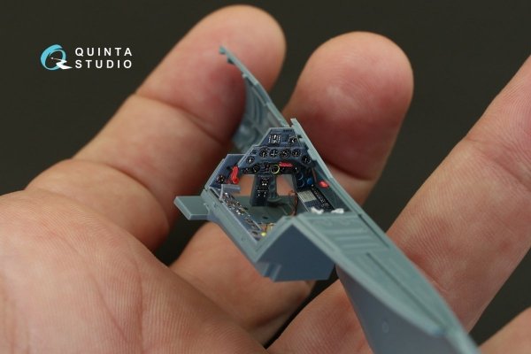 Quinta Studio QD48079 FW 190A-3 3D-Printed &amp; coloured Interior on decal paper (for Eduard kit) 1/48
