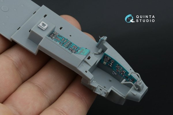 Quinta Studio QDS-48570 Mi-24A 3D-Printed &amp; coloured Interior on decal paper (Trumpeter) (small version) 1/48
