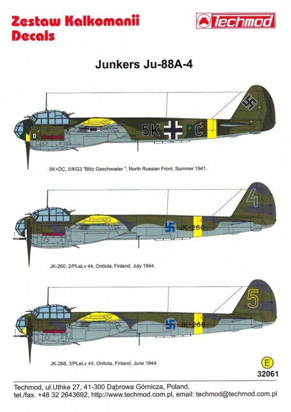 Techmod 32061 Junkers Ju-88A-4 (1:32)