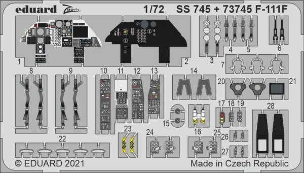 Eduard SS745 F-111F HASEGAWA / HOBBY 2000 1/72
