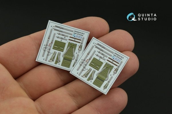Quinta Studio QD48339 Mi-8MT 3D-Printed &amp; coloured Interior on decal paper (Zvezda) 1/48