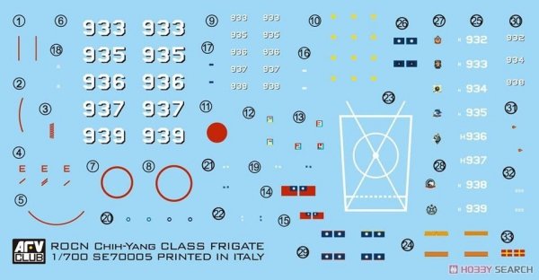 AFV Club SE70005 Chi Yang Class Frigate 1/700