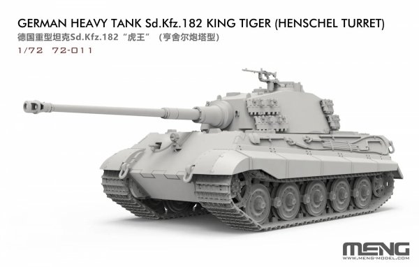 Meng Model 72-011 German Heavy Tank Sd.Kfz. 182 King Tiger (Henschel Turret) 1/72