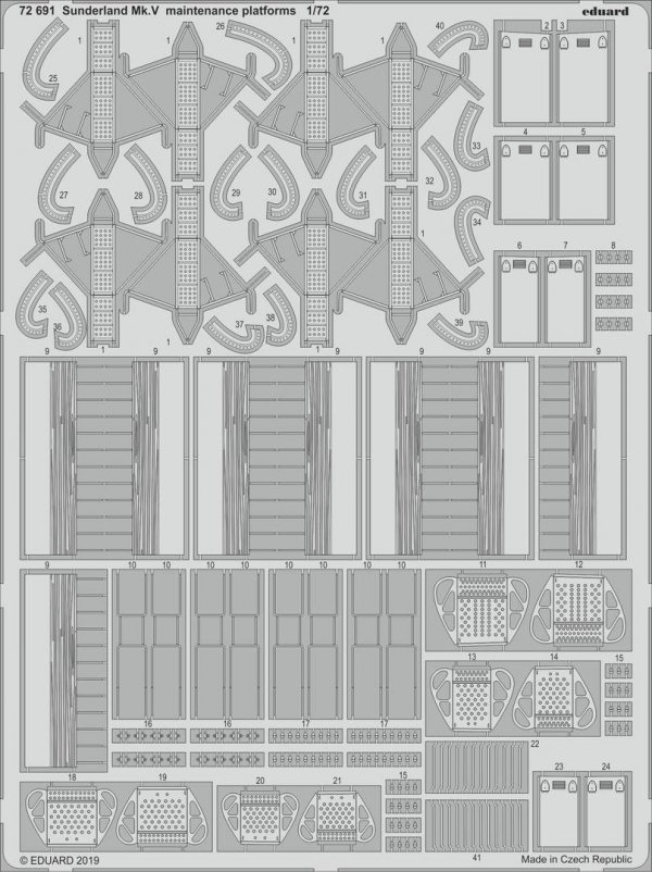 Eduard 72691 Sunderland Mk. V maintenance platforms SPECIAL HOBBY 1/72 