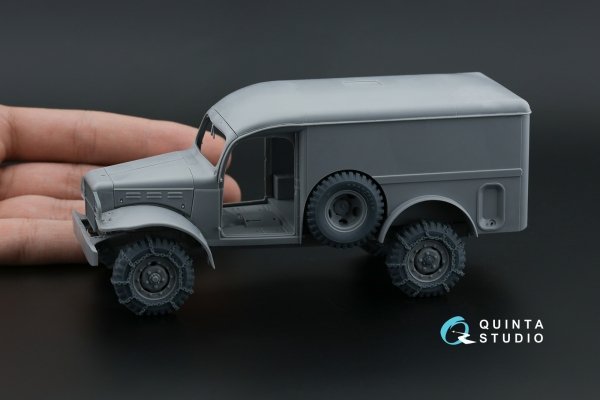 Quinta Studio QT35012 Dodge WC Family tyre set with chains (Zvezda) 1/35