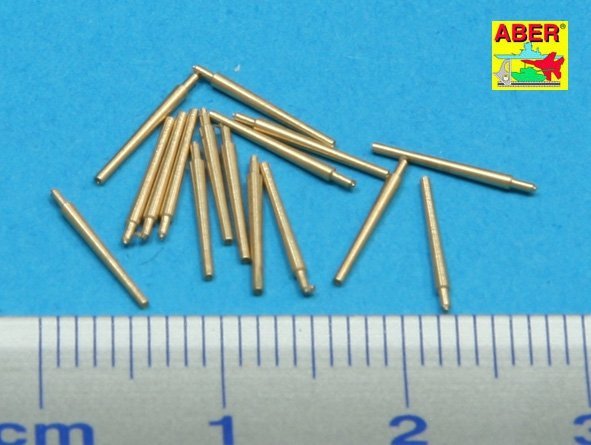 Aber 350L-34 Set of 16 pcs 102 mm QF Mk.V barrels for Royal Navy (1:350)