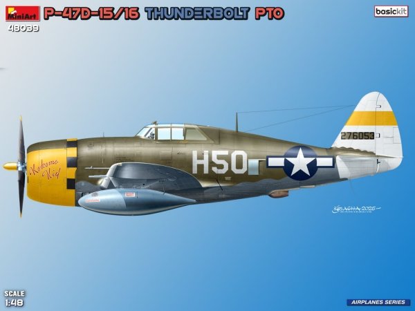 Mini Art 48039 P-47D-15/16 Thunderbolt. PTO. Basic Kit 1/48