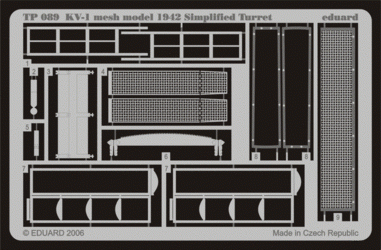 Eduard TP089 KV-1 mesh Simplified turret 1/35 Trumpeter