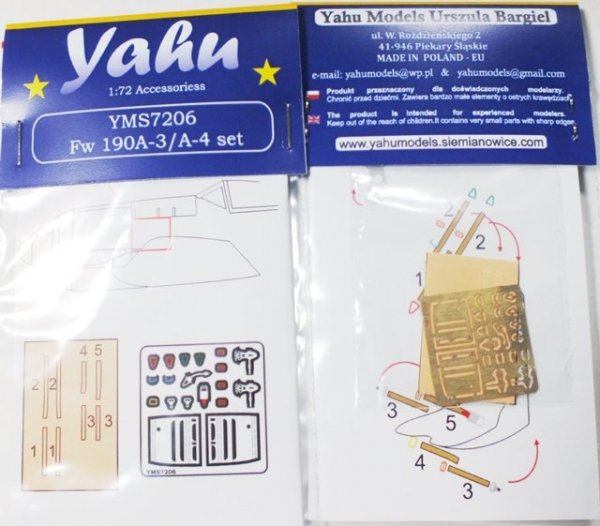 Yahu YMS7206 Fw 190 A-3/A-4 set (Tamiya / Zvezda) 1:72