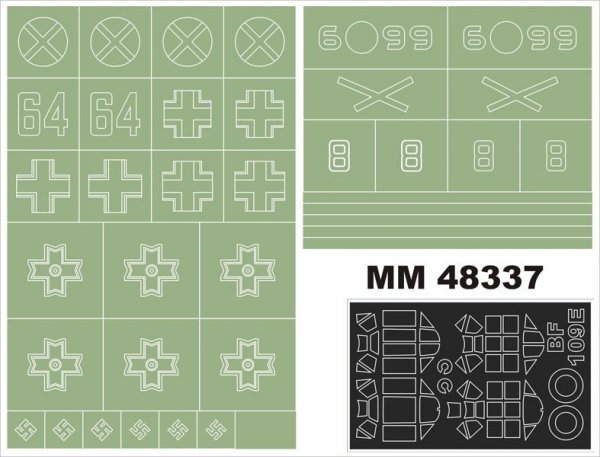 Montex MM48337 Bf 109E AIRFIX 5115A 1/48