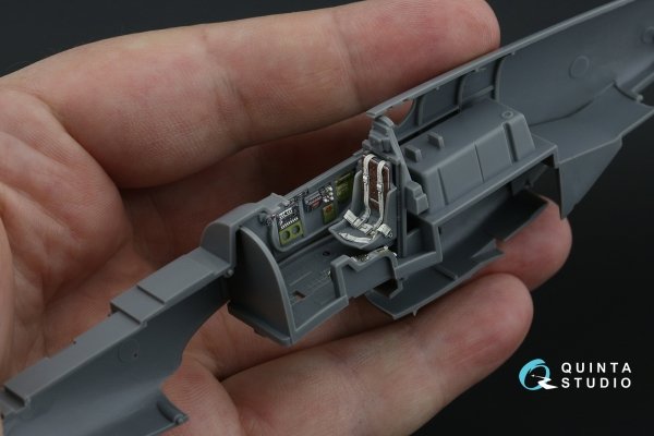 Quinta Studio QD48482 P-51B/C (Late) 3D-Printed coloured Interior on decal paper (Tamiya) 1/48