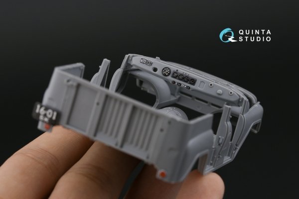 Quinta Studio QD35115 UAZ-469 3D-Printed &amp; coloured Interior on decal paper (Zvezda) 1/35