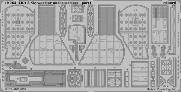 Eduard 49762 EKA-3 Skywarrior undercarriage TRUMPETER 1/48