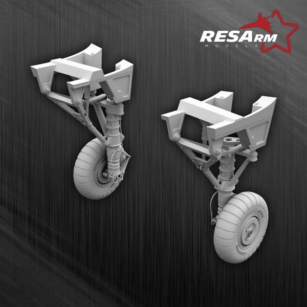 RESARM 48-07010 Junkers JU-88 ICM - landing gear(for ICM kit) (3D resin printing) 1/48