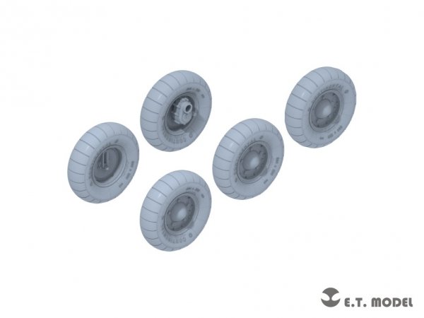 E.T. Model P35-139 WWII German Kübelwagen Type82 Sagged wheels Balloon tyre For TAMIYA Kit 1/35