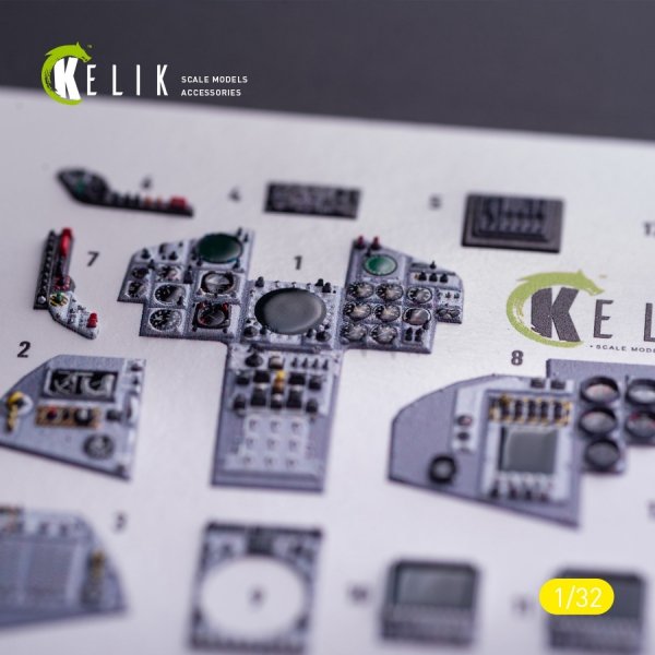 Kelik K32040 Tornado IDS - interior 3D decals for Italeri kit 1/32