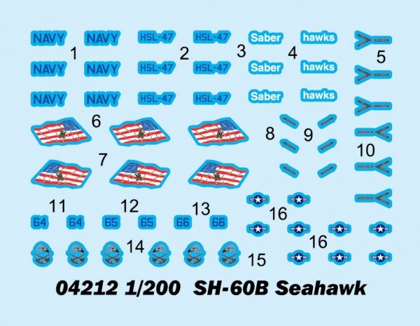 Trumpeter 04212 SH-60B Seahawk 1/200