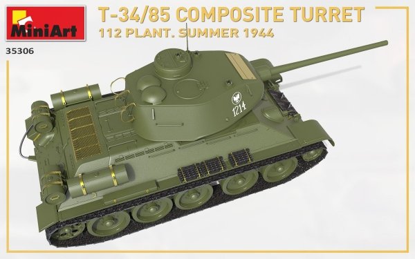 MiniArt 35306 T-34/85 COMPOSITE TURRET. 112 PLANT. SUMMER 1944 1/35