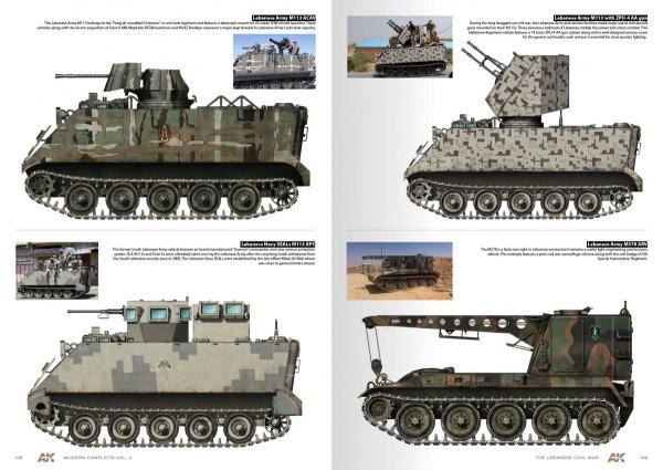 AK Interactive AK285 WARS IN LEBANON VOL. 2 – MODERN CONFLICTS PROFILE GUIDE VOL. II