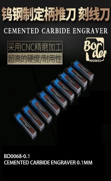 Border Model BD0068-0.1 Cemented Carbide Line Engraver 0.1mm