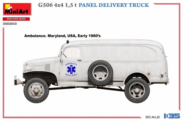 MiniArt 38083 G506 4х4 1,5 t PANEL DELIVERY TRUCK 1/35