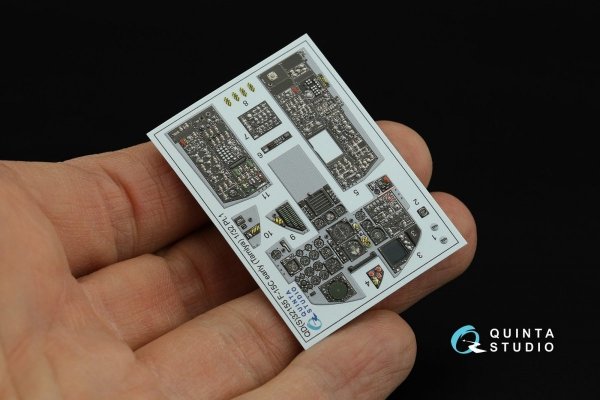 Quinta Studio QD32155 F-15C Early/F-15A/F-15J early 3D-Printed &amp; coloured Interior on decal paper (Tamiya) 1/32