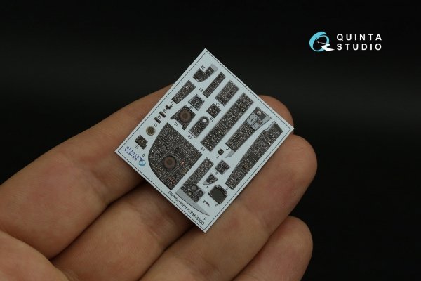 Quinta Studio QD48372 A-6A 3D-Printed &amp; coloured Interior on decal paper (Kinetic) 1/48