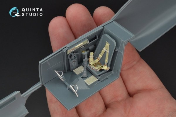 Quinta Studio QD32047 Bf 109E-1 3D-Printed &amp; coloured Interior on decal paper (for Eduard kit) 1/32