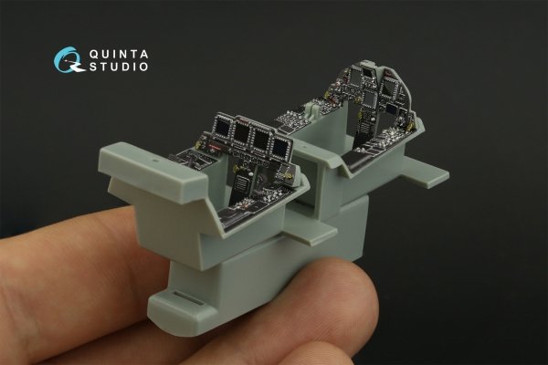 Quinta Studio QDS-48433 F-15I 3D-Printed &amp; coloured Interior on decal paper (Academy) (Small version) 1/48