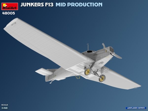 MiniArt 48005 Junkers F13. Mid Prod. German, Polish, Swiss Service 1/48
