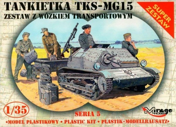 Mirage Hobby 35515 TKS/MG 15 + univers. transport vehicle - super set (1:35)