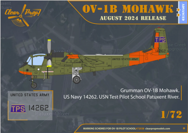 Clear Prop! CP72038 OV-1B Mohawk &quot;Pilot School&quot; ADVANCED KIT 1/72