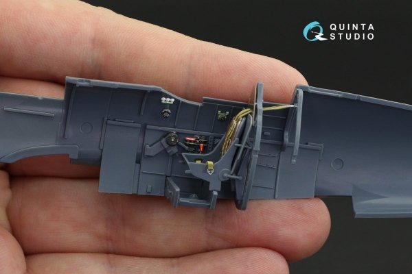 Quinta Studio QD48120 Spitfire Mk.VIII 3D-Printed &amp; coloured Interior on decal paper (Eduard) 1/48