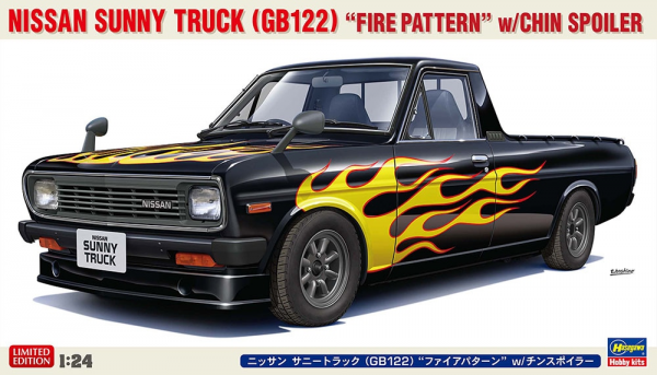 Hasegawa 20751 Nissan Sunny Truck (GB122) "Fire Pattern" w/Chin Spoiler 1/24