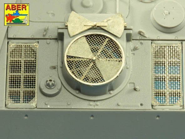 Aber 35G35 Grilles for Panther, Ausf.G; Jagdpanther, Ausf.G2 - Late Models for Takom 1/35