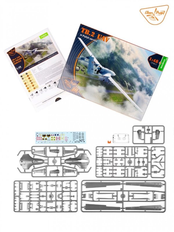 Clear Prop! CP4812 TB.2 UAV in Polish Service STARTER KIT 1/48