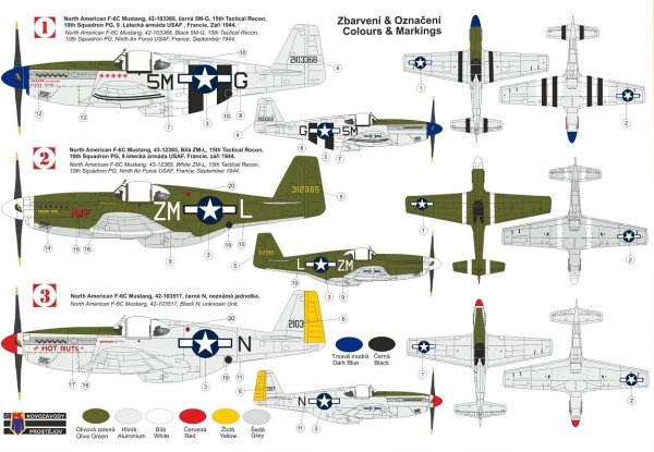 Kovozavody Prostejov KPM0248 F-6C „Photo-recce Mustang“ Malcolm 1/72