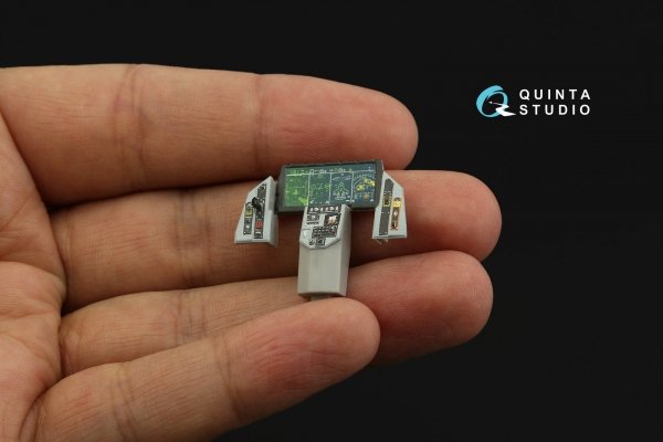 Quinta Studio QD32173 F-35A 3D-Printed &amp; coloured Interior on decal paper (Italeri) 1/32