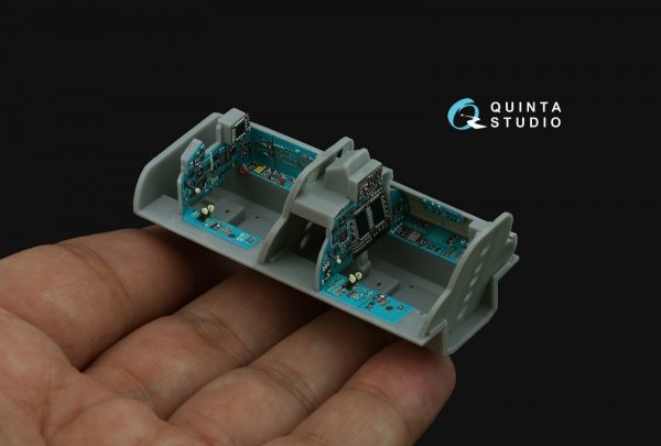 Quinta Studio QD48505 MiG-31BM 3D-Printed &amp; coloured Interior on decal paper (Hobby Boss) 1/48