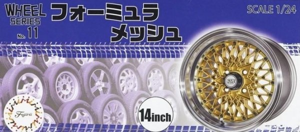 Fujimi 193526 Wheel Series No.11 Formula Mesh 14-inch 1/24